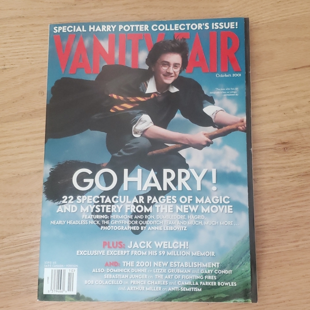 VANITY FAIR GO HARRY OCTOBER 2001